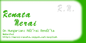 renata merai business card